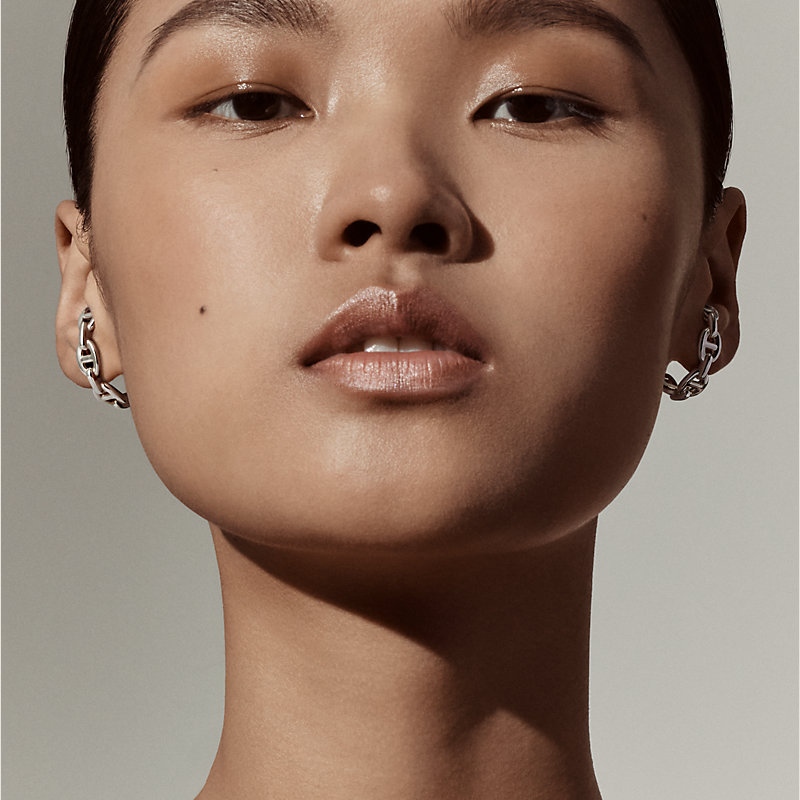 Chaine d'ancre Enchainee ear climber earrings | Hermès Thailand